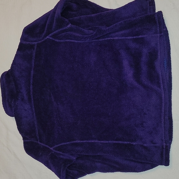 Patagonia Synchilla pullover vintage jacket purple and green snap buttons - Picture 6 of 7